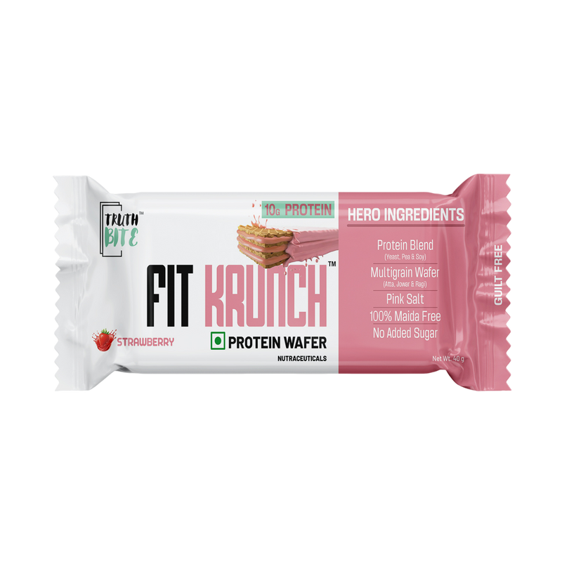 FIT KRUNCH Protein Wafer Bar - Strawberry (Box of 10)